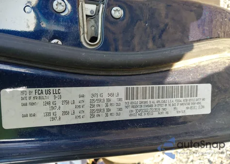 2018 Dodge Journey Crossroad из США, поврежденный, VIN 3C4PDCGG2JT513519